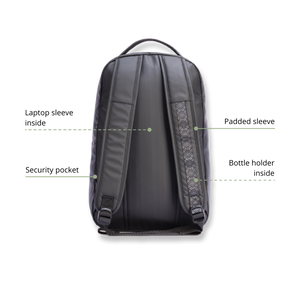 Watershed Granite Backpack - Recycled Materials (19.6L) - INUK  BAGS