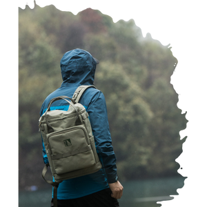 INUK™Primary-Bucket outdoor bookpack -water resistant/19L - recycled fabrics