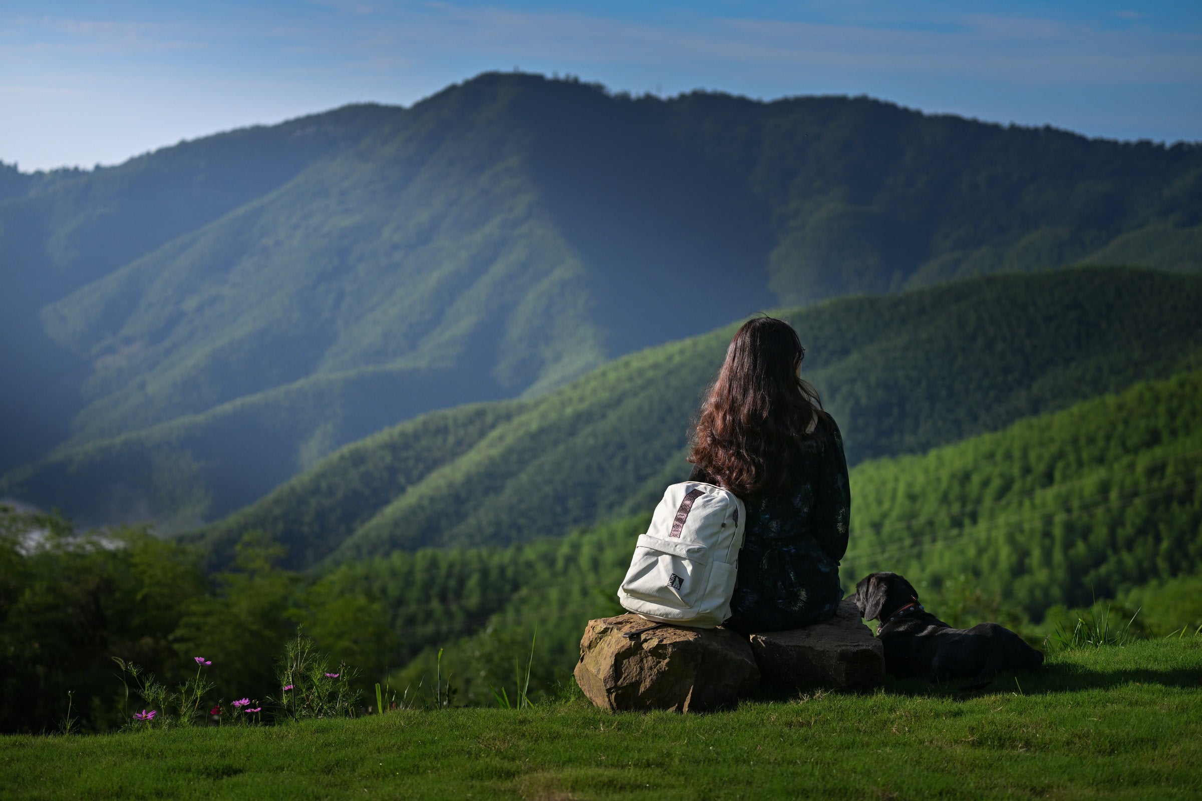 INUK backpack in a mountain setting